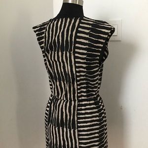 Bar III zebra striped dress